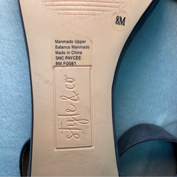 Style & Co. Gray Faux Suede Heels - Picture 6 of 6